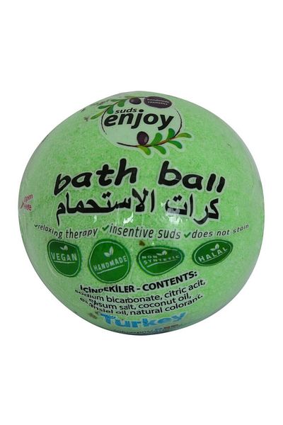 Enjoy Handmade Eucalyptus Bath Bomb Bath Ball Green 100gr