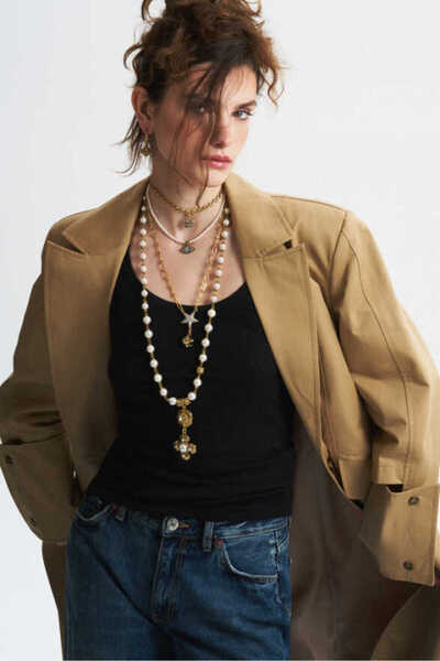 Mon Reve Satya Inci Charm Iğneli Küpe