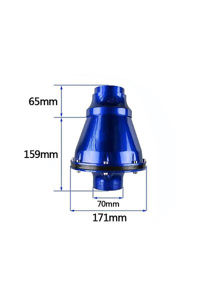 OEM K&n Apolla Air Filter 70mm Blue