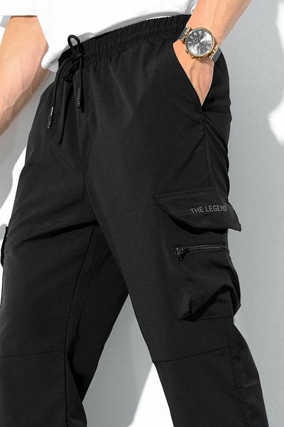 Oksit Luigi Slim Fit Court Parachute Outdoor Ανδρική φόρμα στο κάτω μέρος με τσέπη Cargo
