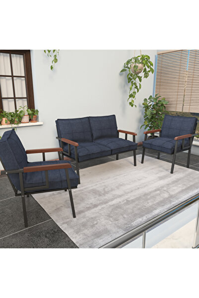 Mygusi Modern Balkon, Bahçe, Cafe, Metal Kanepe Koltuk Takımı , Bahçe Mobilya...