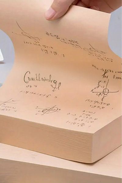 HOBYGAMES A4 Kraft Paper 100 Pieces Note Paper Suitable for Writing and Drawing