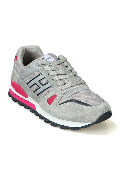 Hammer Jack Thassos M 102-22330-g-m 100% γνήσιο δέρμα Unisex αθλητικά παπούτσια Γκρι-ροζ