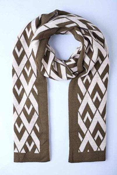 Sebir Moda Πλεκτό κασκόλ με σχέδιο V