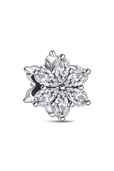 Fubena Işıltılı Herbaryum Gümüş Charm