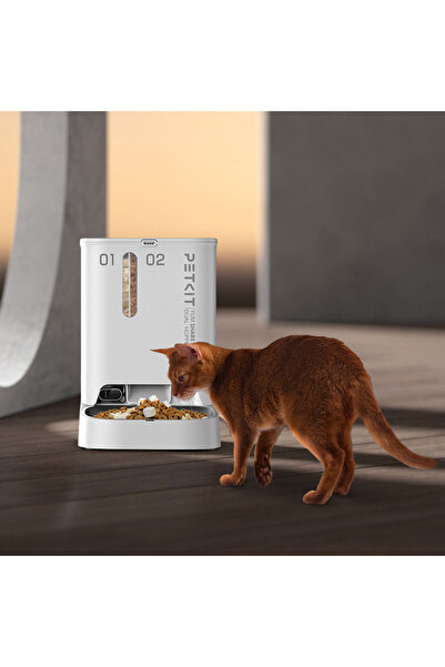 Petkit Yumshare Kameralı Çift Hazneli Akıllı Mama Kabı Beyaz (Resmi Distribütör Garantili)