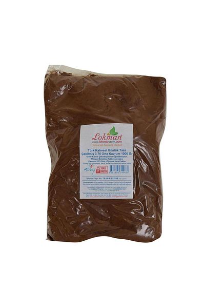 LokmanAVM Turkish Coffee Daily Freshly Ground 3.75 Medium Kavrum Kilos 1000gr