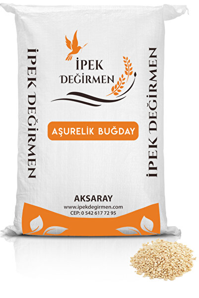 İpek Değirmen 25 Kg Aşurelik Buğday Yarması Dövme Beyaz Buğday Aşlık