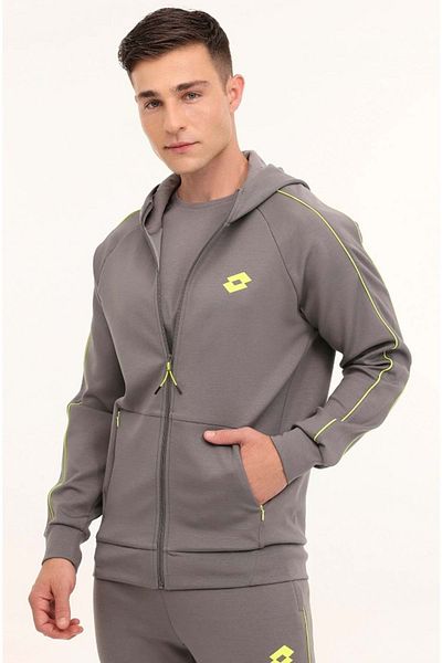 Lotto M-yınkas Hoodie Φούτερ Ανδρικό Μπουφάν Smoked