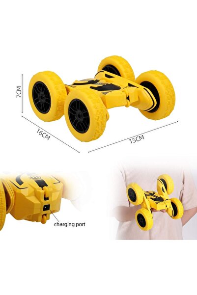 Yelajoy 2.4GHz RC Stunt Car,High Speed Tumbling Crawler Vehicle 360 Degree Flip, Double Sided Rotating