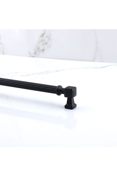 Badem10 Talas 224 Mm Mobilier Metal Negru Dungi Sertar Bucătărie Dulap Dulap 22,4 Cm Mâner Mâner