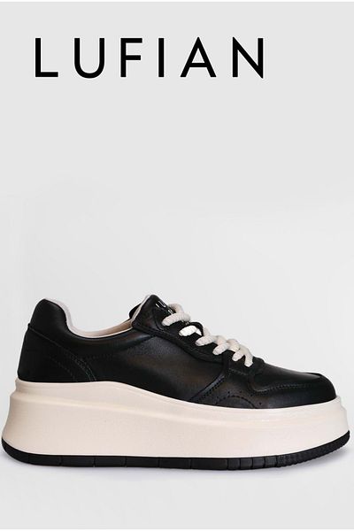 Lufian 121300003 Laura Unisex Sneaker Παπούτσια Μαύρα
