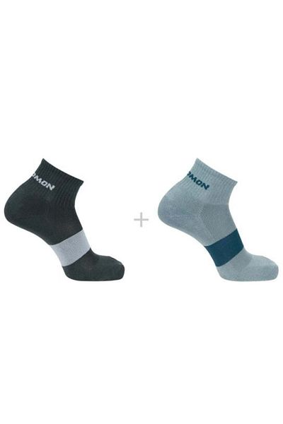 Salomon Унисекс чорапи Evasion Ankle, 2 броя, зелени