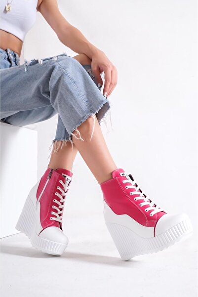 POLO PRESTIGE Della Fuşya Dolgu Topuk Spor Kadın Bot