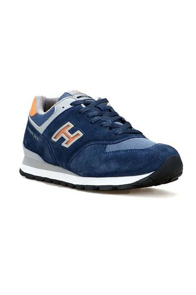 Hammer Jack Chile M 12-19253-g-m Pantofi sport unisex 100% piele naturală Albastru-portocaliu