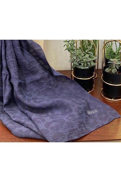 Invee Şal cu model leopard violet - Model 1329