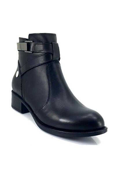 Mammamia 1015 Дамски ботуши от естествена кожа за всеки ден - черни