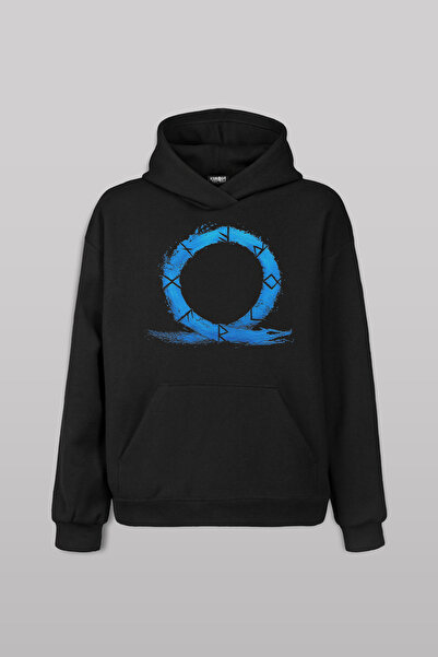 Kendim Seçtim Hanorac cu glugă unisex God of War Ragnarok - Hanorac pentru ju...
