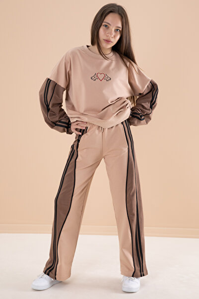 Cansın Mini Csíkos Mink öltöny lányoknak - 20105