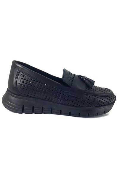 Mammamia 3320 Pantofi de damă casual din piele naturală-negri