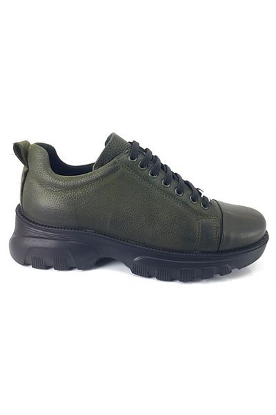Mammamia 3125 Genuine Leather Casual Women's Shoes-Khaki