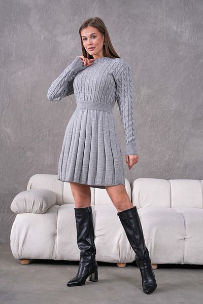 FLEX FASHION Păr împletit Trend Tricoturi populare Mini rochie