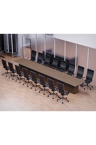 Mahmayi Advanced Conference Table for Office, Office Meeting Table, Room Table-Truffle Davos Oak, 600CM