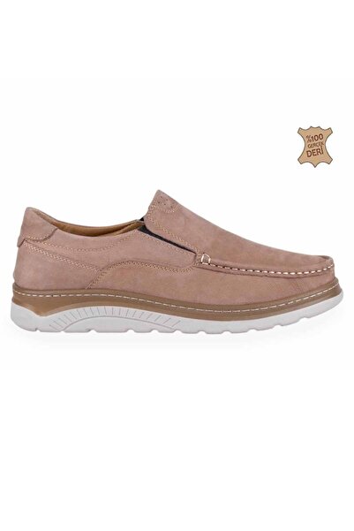 Celira Pantofi casual pentru bărbați din piele naturală nubuck bej