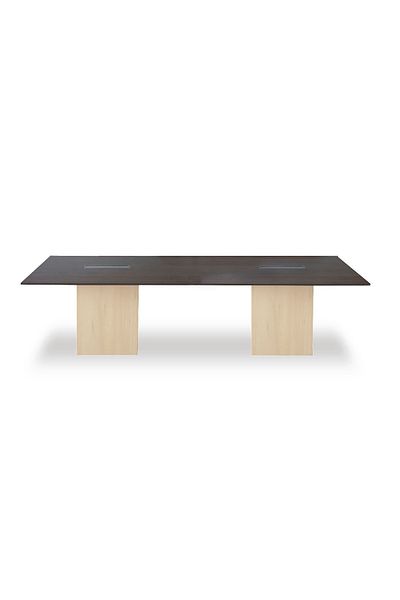Mahmayi Projekt 7 Rec 240 8 Seater Square Modular Conference Table Walnut