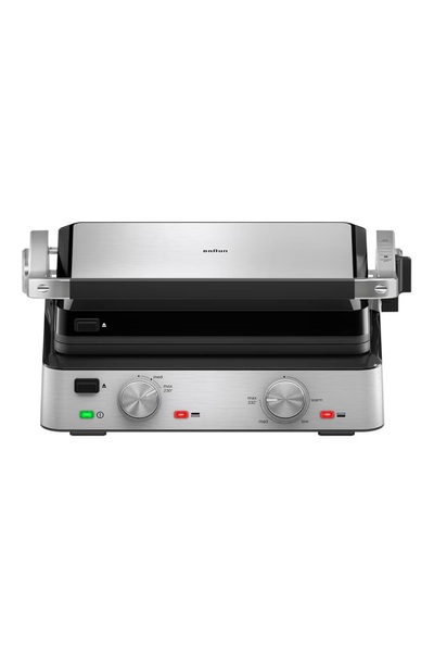 Braun Multigrill 7 - Fully Openable Functional Grill and Toaster, Stainless Steel Cast Grill