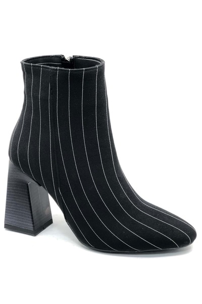 KOCAMANLAR Feles Faliko 9 см жіночі черевики з каблуком ЧОРНО-БІЛІ