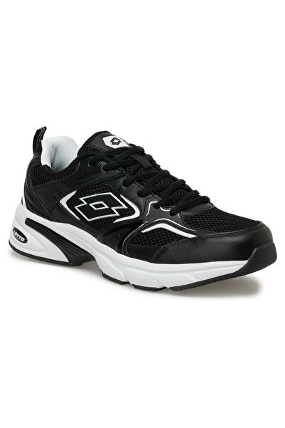 Lotto Athens Rubber Sole Running and Unisex Sports Shoes BLACK-WHITE