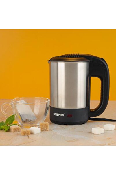 Geepas Stainless Steel Truck Kettle with 0.5L Capacity | Dry Boil & Overheating Protection