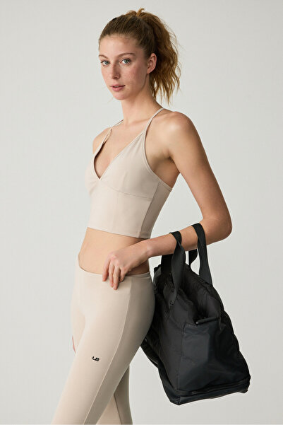 Urban Beat Vıvıanne Kadın Ispanyol Paça Yumuşacık Taş Rengi Tayt