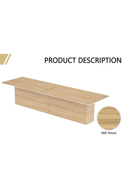 Mahmayi Advanced Conference Table for Office, Conference Meeting Table-Coco Bolo, 480CM