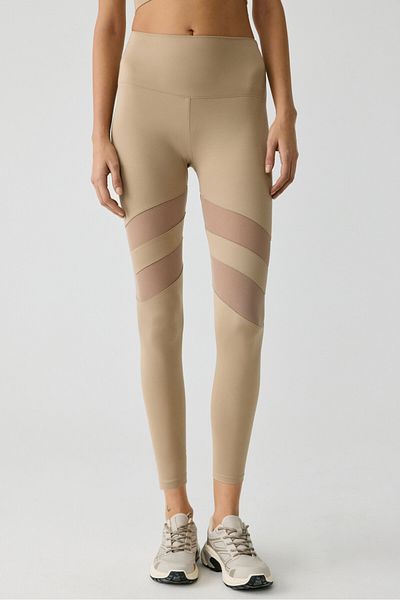 Urban Beat Damen-Leggings aus Nerz in voller Länge mit Tülldetails