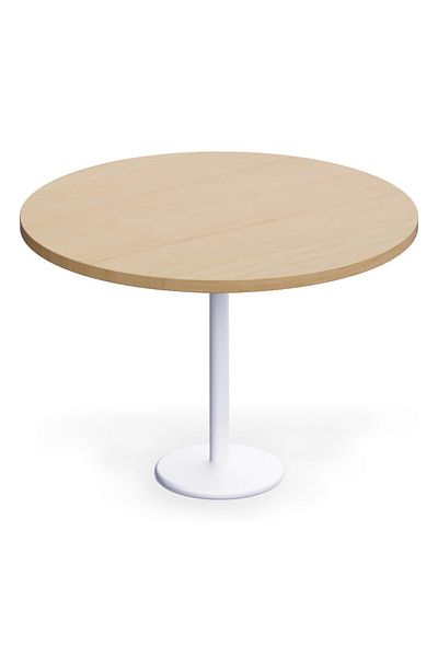 Mahmayi Round Pantry Table, Simple Modern Design Coffee Task for Home Office, (120 cm Dia, Oak)