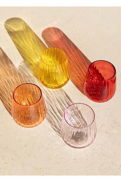 The Mia Glass Water Glass Orange 450 ml Brd0127