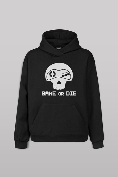 Kendim Seçtim Game Or Die Midnight Club Unisex Sa kapuljačom Hoodie - Prednja...