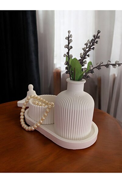 ELBUCOLECTION vază din ceramică, decor