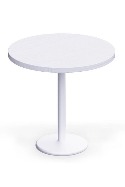Mahmayi Round Pantry Table, Simple Modern Design Coffee Task for Home Office, (80 cm Dia, White)
