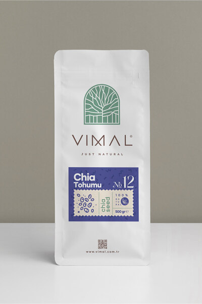 VIMAL Chia Tohumu 500 gr - Glutensiz, Yüksek Lif, Vegan Süper Gıda
