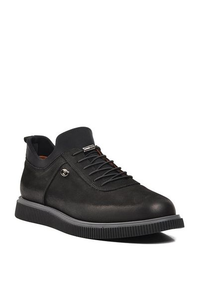 Pierre Cardin 61896 Ανδρικά παπούτσια casual - Μαύρο Nubuck