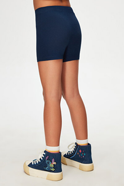 LOVETTI Açık Lacivert Basic Kız Çocuk Dans Şort