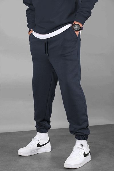 ruNadeS Men's Three Thread Sweatpants with Elastic Cuffs
