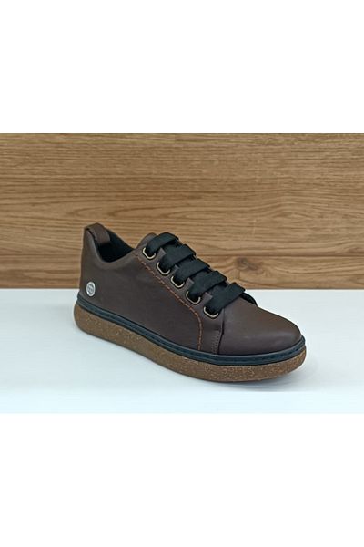 Mammamia Ka120 Cocoa Genuine Leather Casual Women's Shoes