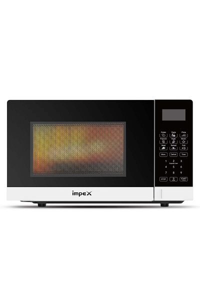 İMPEX 20L Digital Microwave Oven With Easy Reheat And Defrost Function 700 W White & Black
