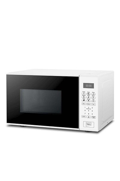 İMPEX 30L Digital Microwave Oven Stylish Push Button Glass Door Multiple Cooking Menus 900 W MO8102A White