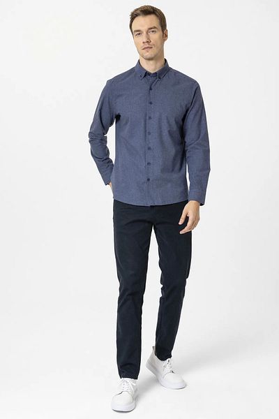 SÜVARİ Πουκάμισο με γωνιακή μανσέτα Slimfit απλό