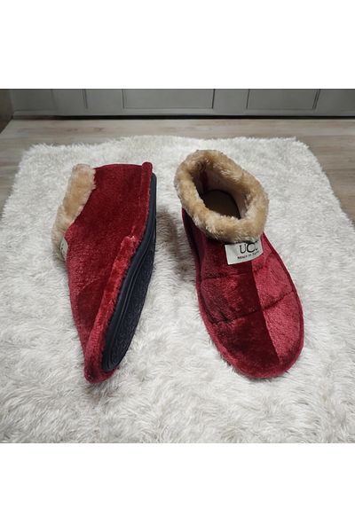 GokceKundura06 Ucc Soft Insole Throat Fur Household Shoes and Slippers